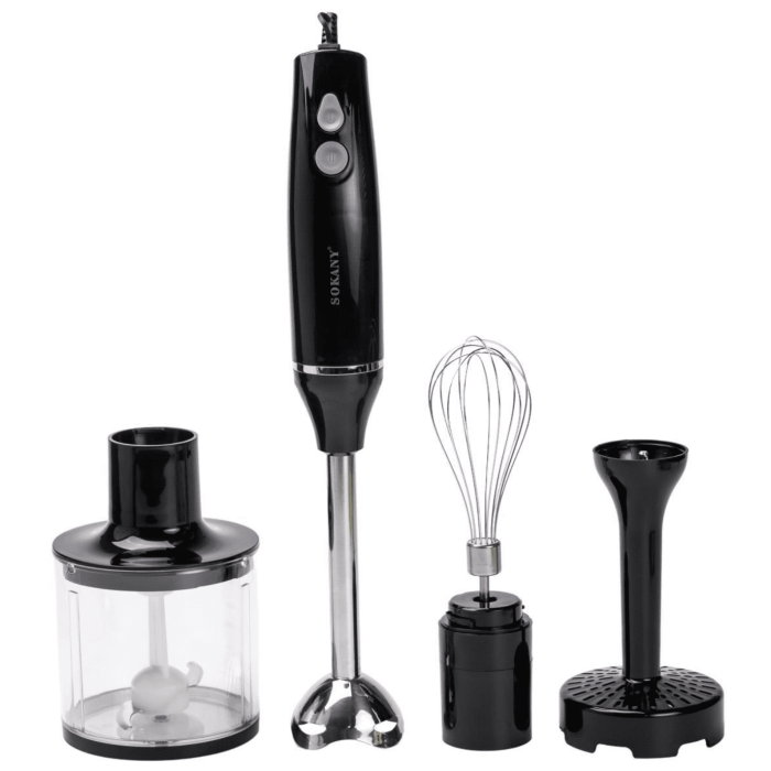 Занурювальний блендер 4в1 Sokany SK-DD-1812 800W Black