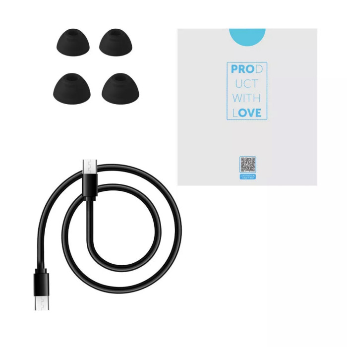 Вакуумні навушники TWS Proove X-Go (APP) Black