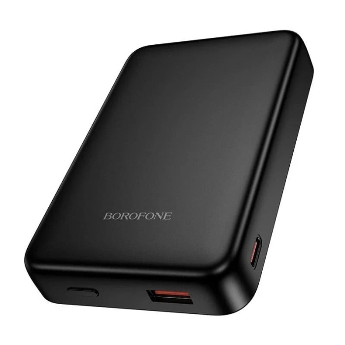 Повербанк BOROFONE BJ82A 10000mAh, Type-C / USB / 20W / 2A, Black