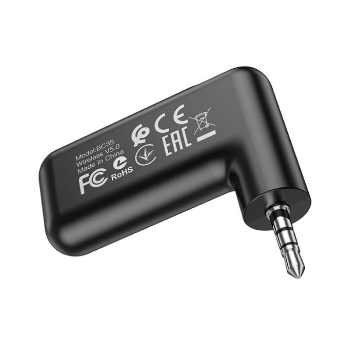 Аудіоадаптер BOROFONE BC35 AUX / BT5.0 Black