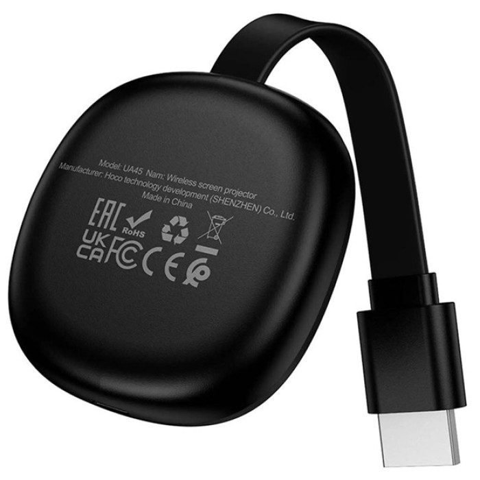 Перехідник HOCO UA45 HDMI / WiFi / Full HD 1080P, Black