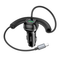 Автомобильный адаптер и кабель HOCO Z58B Lightning / USB / 48W Black