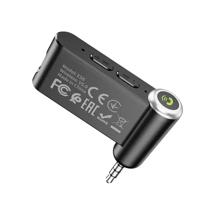 Аудіоадаптер HOCO E58 AUX / BT5.0 Black