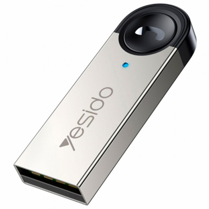 Аудіоадаптер YESIDO YAU81 USB / BT5.0 Silver
