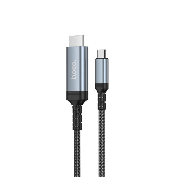 Кабель Type-C to HDTV HOCO UA43 4K 1.8m Grey