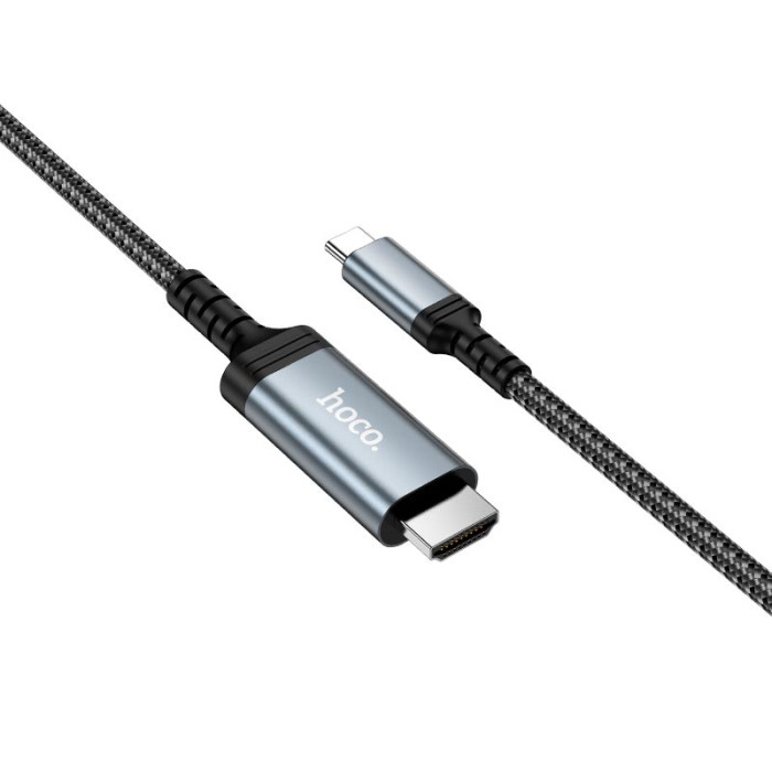 Кабель Type-C to HDTV HOCO UA43 4K 1.8m Grey