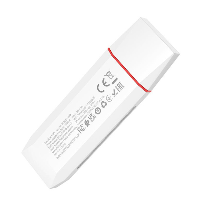 Портативний маршрутизатор інтернет HOCO HI43 WiFi 6  / 4G / 2.4GHz /  150Мбіт/с, Black