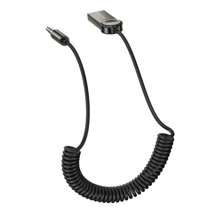 Аудіоадаптер BOROFONE BC56 AUX / USB BT5.0 Grey