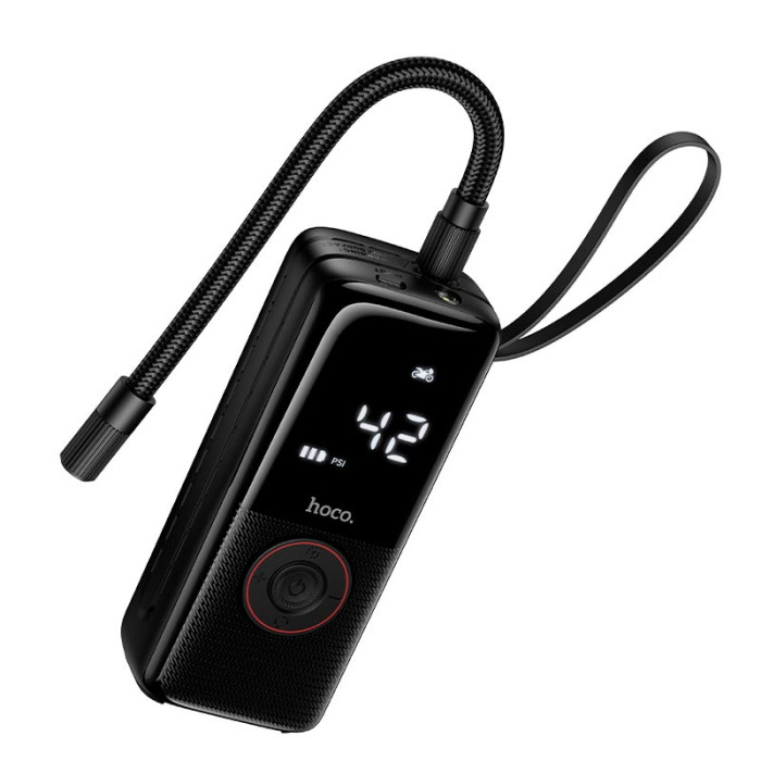 Автомобільний насос HOCO ZP18 Black