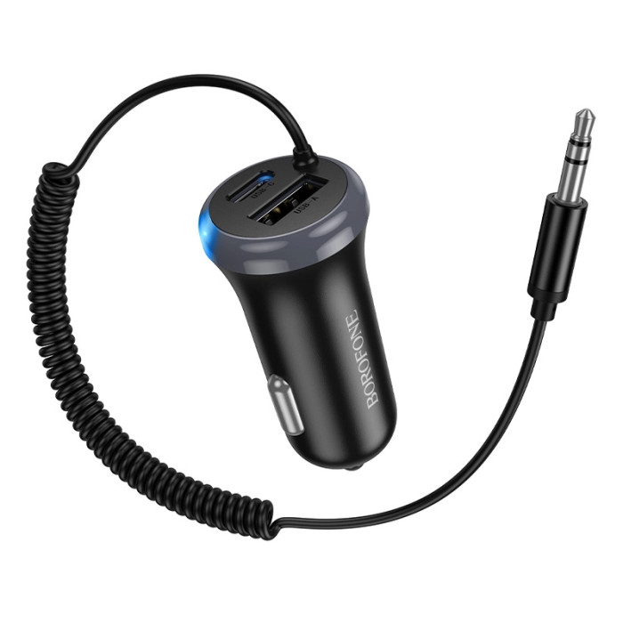 Аудіоадаптер BOROFONE BC64 AUX BT5.4 Black
