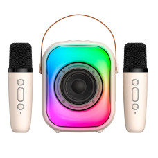 Караоке-колонка Onikuma L7 BT5.3 TF / USB / AUX / RGB, 5W, 5 год Beige