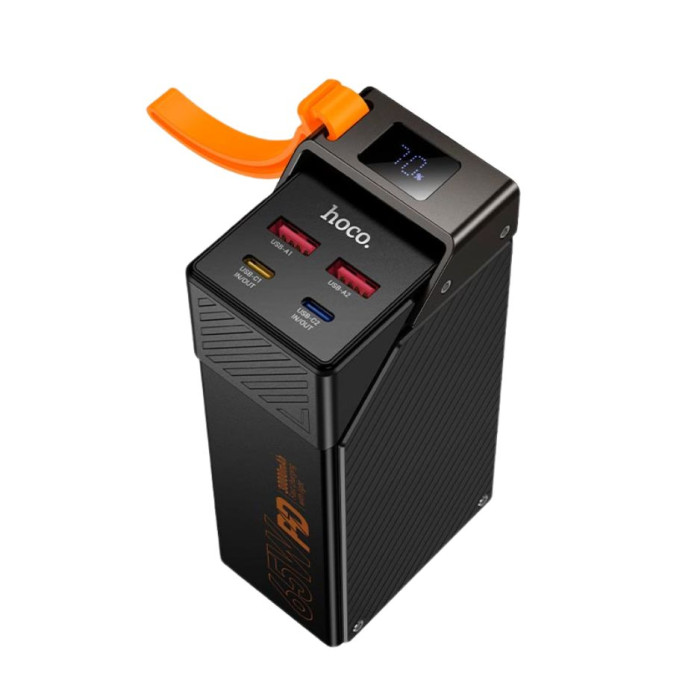 Повербанк HOCO DB100 30000mAh, 2 х Type-C / 2 х USB / PD/QC, 65W / 4.5A Black