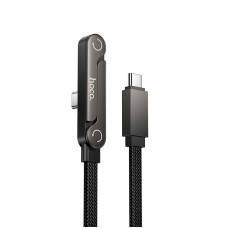 Кабель HOCO U150 Type-C to Type-C 60W / 3A 1.2m Black