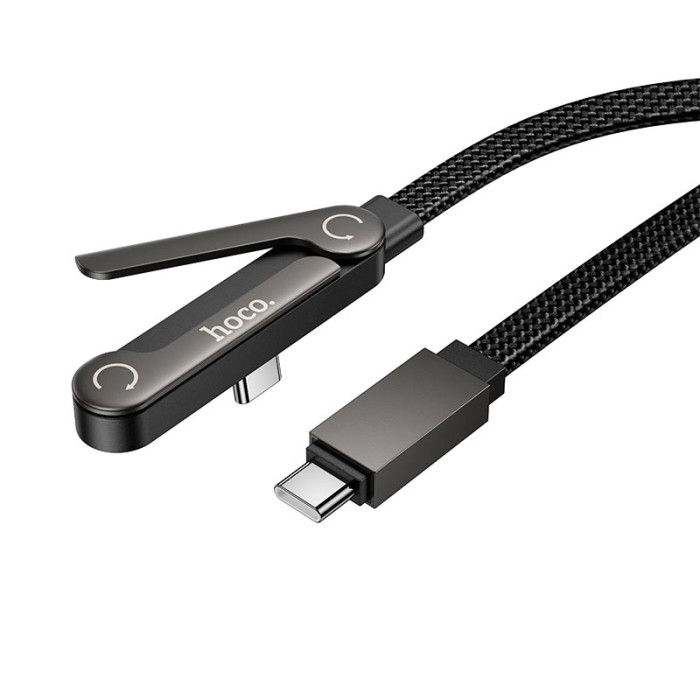 Кабель HOCO U150 Type-C to Type-C 60W / 3A 1.2m Black