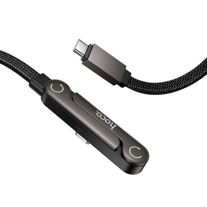 Кабель HOCO U150 Type-C to Type-C 60W / 3A 1.2m Black