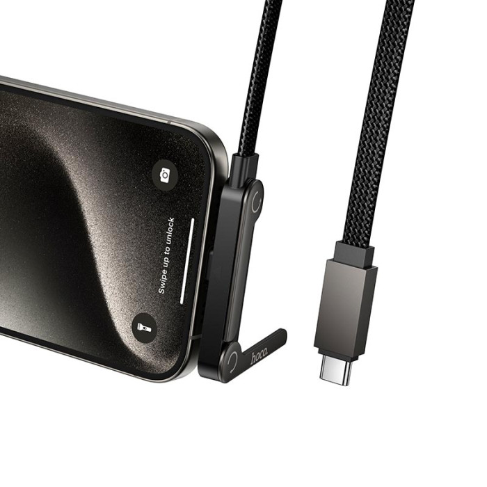 Кабель HOCO U150 Type-C to Type-C 60W / 3A 1.2m Black