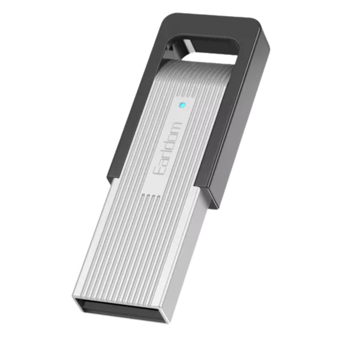 Аудіоадаптер Earldom ET-BR30 USB / BT5.2 Silver
