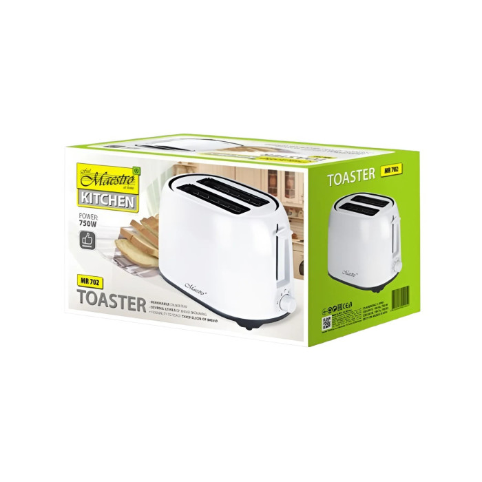 Тостер Maestro MR-702 750W White