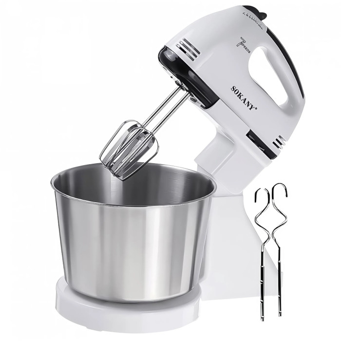 Миксер с чашей Sokany CX-6620 250W White