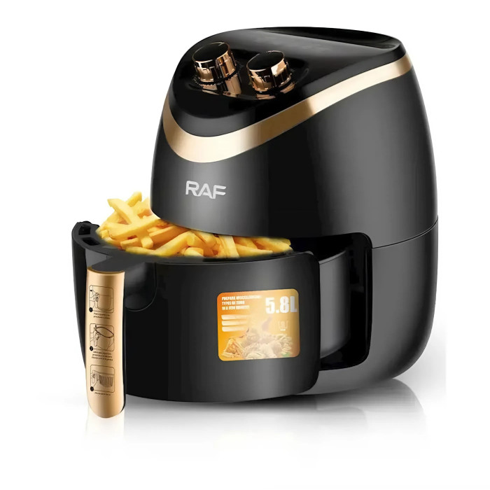 Мультипіч RAF R.5232 1500W на 5.8 л Black