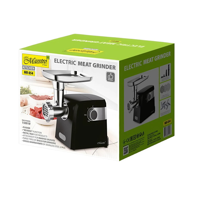 Мясорубка электрическая Maestro MR-854 1500W Black