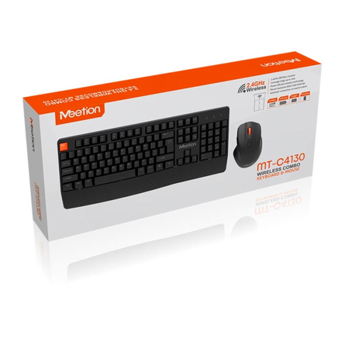 Клавіатура бездротова + миша MeeTion MT-C4130 Black