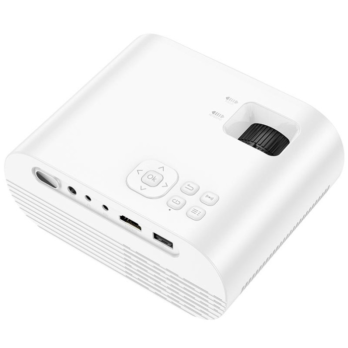 Проектор Hoco DT1 Wi-Fi / AV / BT5.0 / 2.4G / 5G / 720p, White
