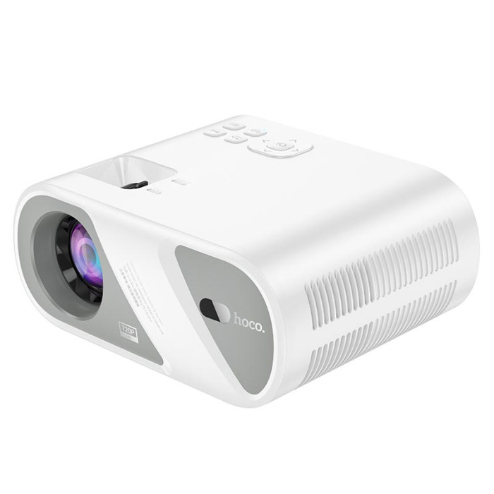 Проектор Hoco DT1 Wi-Fi / AV / BT5.0 / 2.4G / 5G / 720p, White