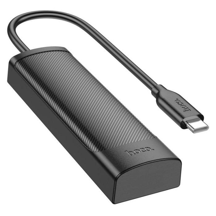 Переходник 4 в 1 HOCO HB41 0.2m Black