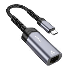Перехідник Hoco UA26 Type-C to RJ45 1000 Мбіт Silver