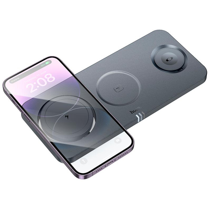 Зарядна док-станція 3 в 1 HOCO CQ22 15W Silver