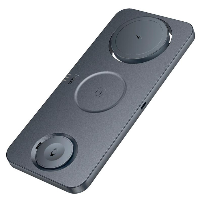Зарядна док-станція 3 в 1 HOCO CQ22 15W Silver