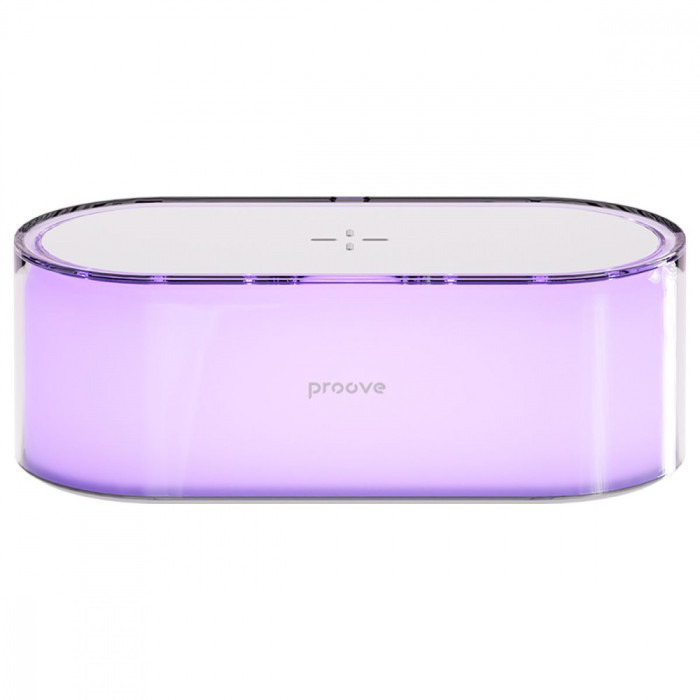 Бездротова зарядка з нічником Proove Multicolor Glow 15W White