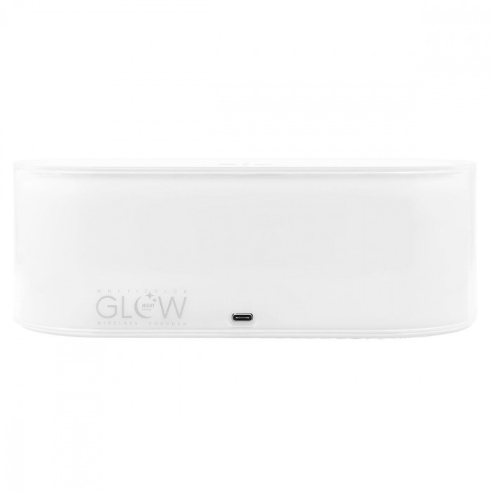 Бездротова зарядка з нічником Proove Multicolor Glow 15W White