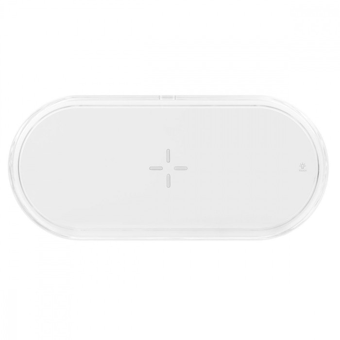 Бездротова зарядка з нічником Proove Multicolor Glow 15W White