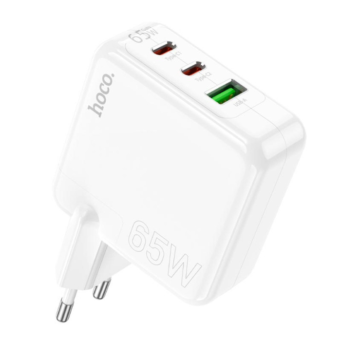 Мережевий зарядний пристрій Hoco C115A 65W White
