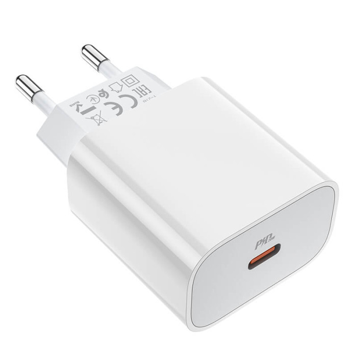 Сетевое зарядное устройство Hoco C76A Plus 20W White