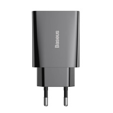 Мережевий зарядний пристрій Baseus 1C 20W Black