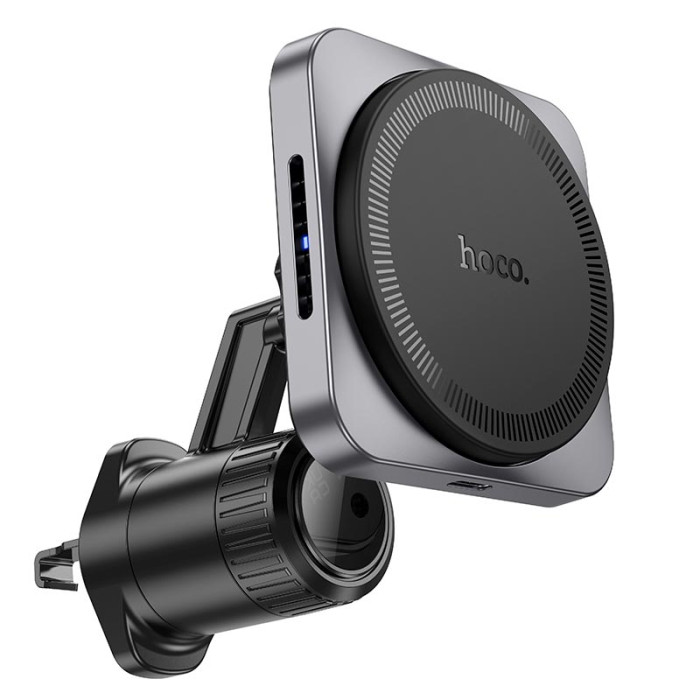 Автомобильный держатель с беспроводной зарядкой HOCO HW15 15W Black