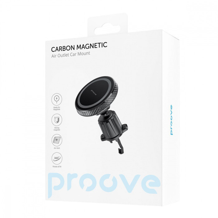 Автомобільний тримач Proove Carbon Magnetic Black