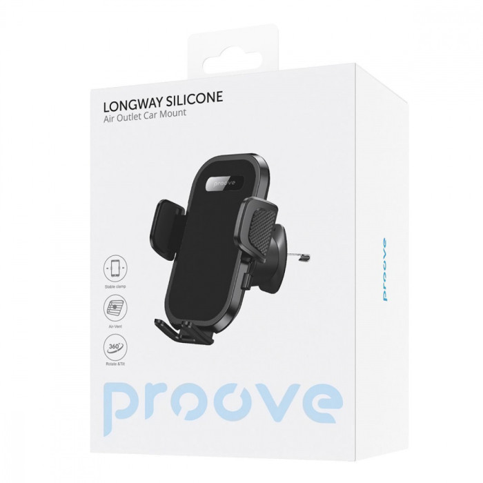 Автомобільний тримач Proove Longway Silicone Black