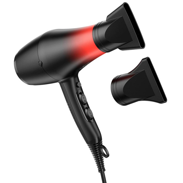 Фен для волосся HOCO HP15 2400W Black-red