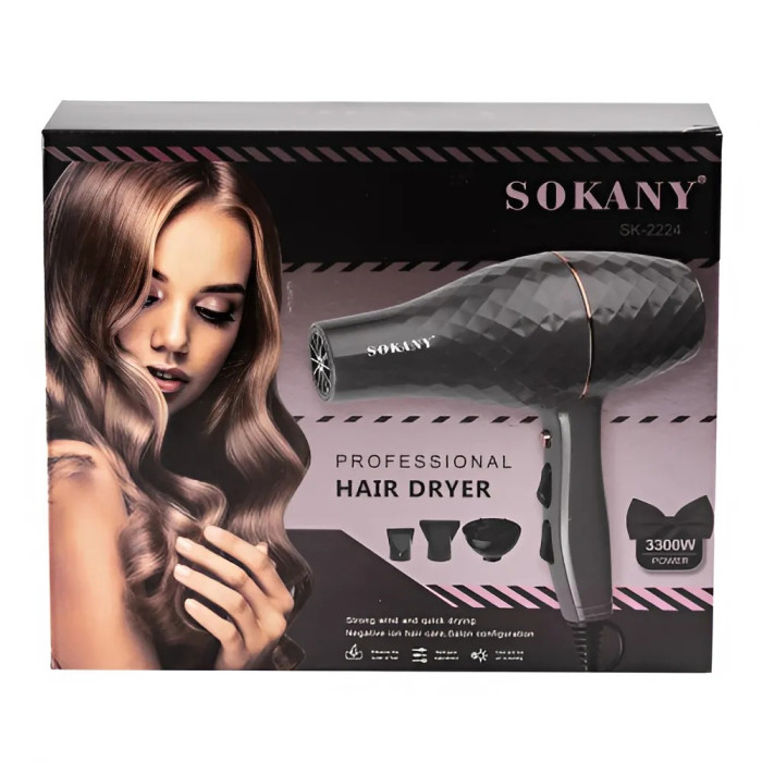 Фен для волосся Sokany SK-2224 3300W Gray