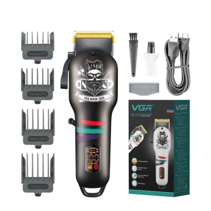 Машинка для стрижки волосся VGR V-699 Black
