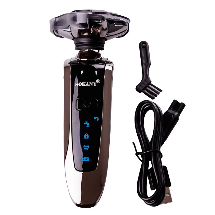 Электробритва для сухого и влажного бритья Sokany SK-378 Gold