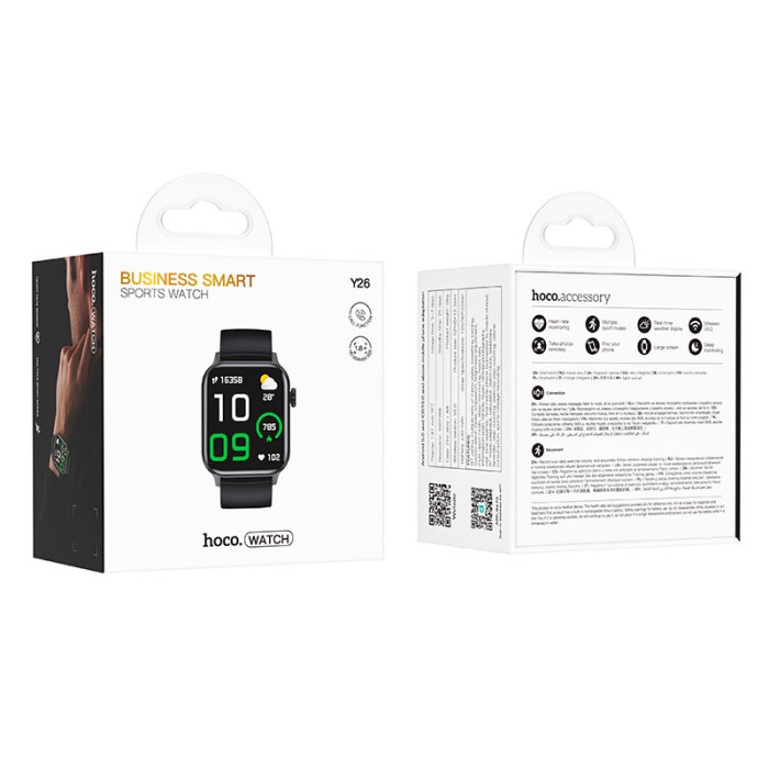 Смарт-часы Hoco Y26 Black
