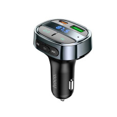 FM модулятор Hoco E70 BT5.0 2USB / Type-C / TF / PD / QC / 30W / 3A, Black