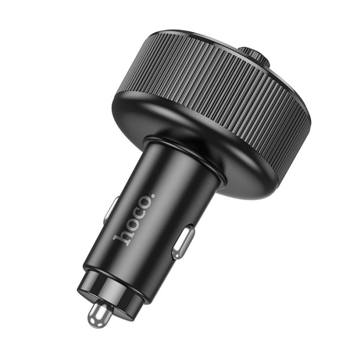 FM модулятор Hoco E82 BT5.3 2USB / Type-C / PD / QC / 30W / 3A, Black
