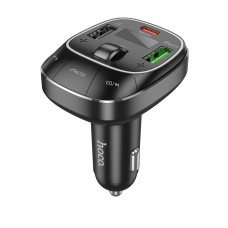 FM модулятор Hoco E76 BT5.0 2USB / Type-C / PD / QC / 48W / 3A, Black