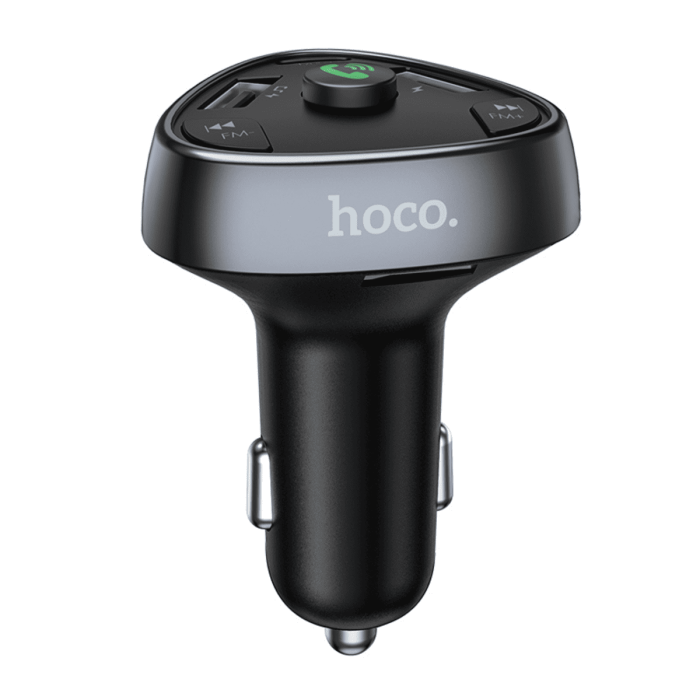 FM модулятор Hoco E51 BT5.0 2USB / Type-C / TF / PD / QC / 18W / 3A, Black
